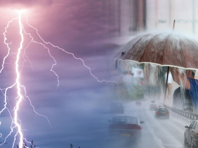 Weather What time today storm in Athens